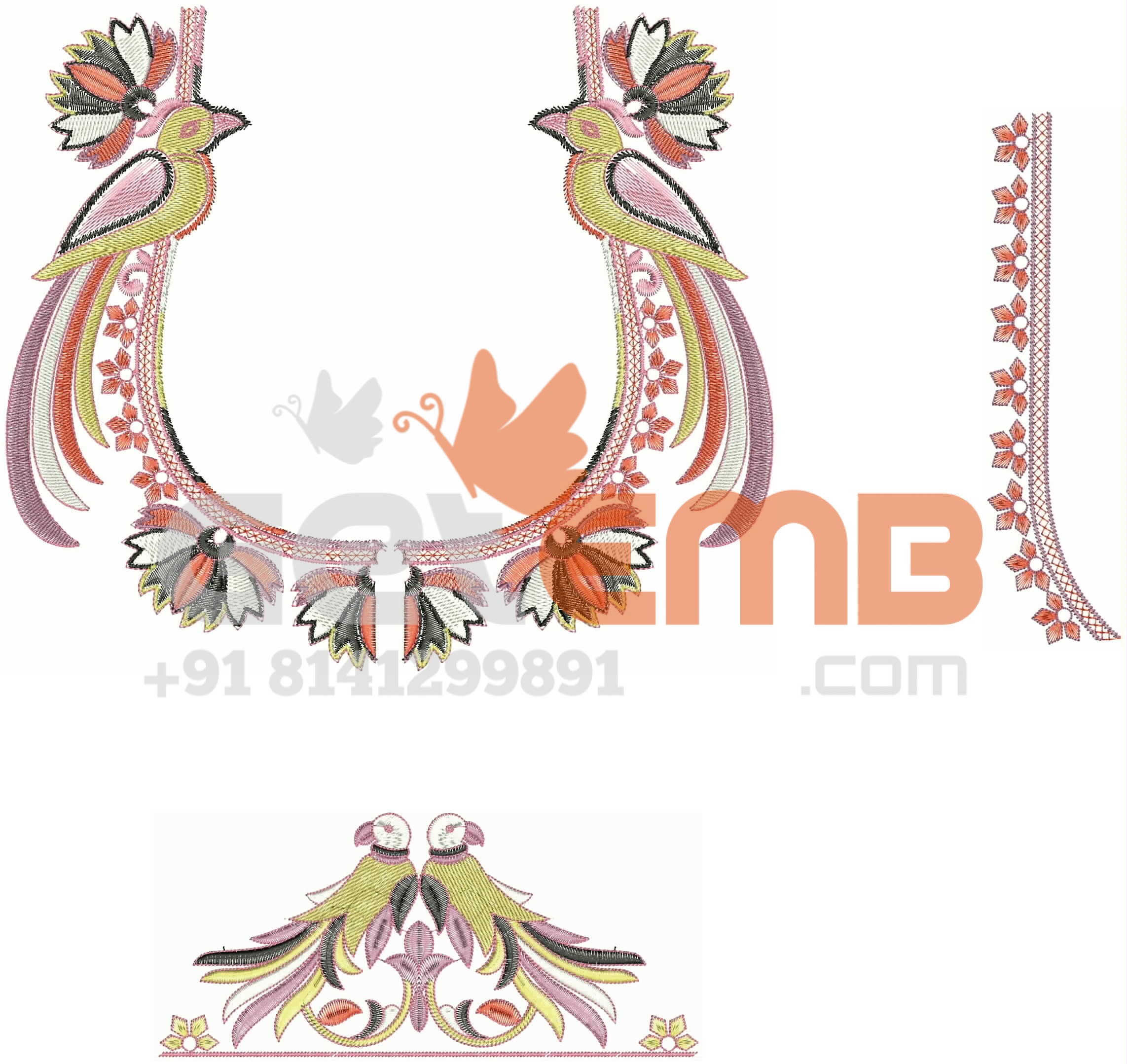 Blouse Embroidery Designs for Small Embroidery Machines