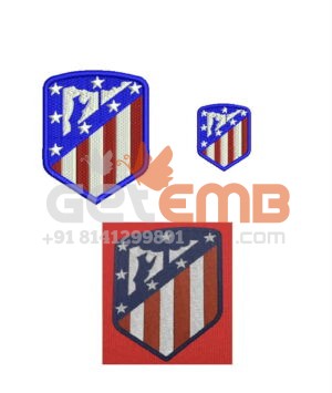 Atletico Madrid logo Embroidery design