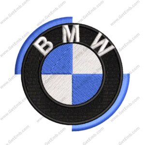 BMW logo in Embroidery design