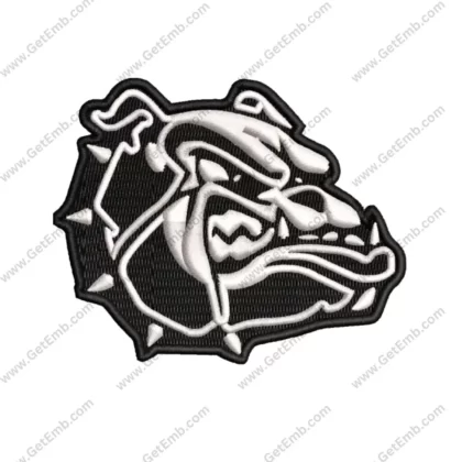 Bury bulldog embroidery pattern