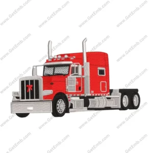 havy truck embroidery design