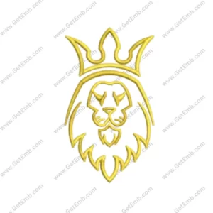 Lion King Embroidery Design Pattern