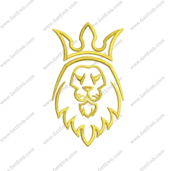 Lion King Embroidery Design Pattern